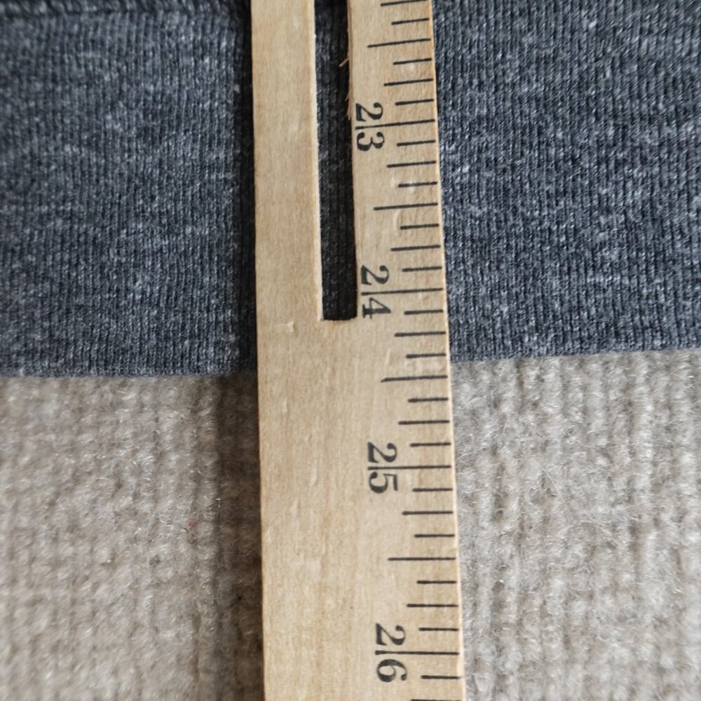 Faherty Sweater Medium Gray Solid Heather Organic… - image 7